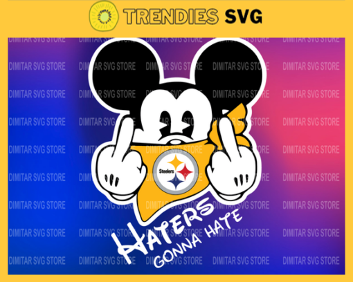 Pittsburgh Steelers Disney Inspired printable graphic art Mickey Mouse SVG PNG EPS DXF PDF Football Design 7824