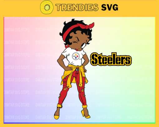 Pittsburgh Steelers Girl NFL Svg Pdf Dxf Eps Png Silhouette Svg Download Instant Design 7861