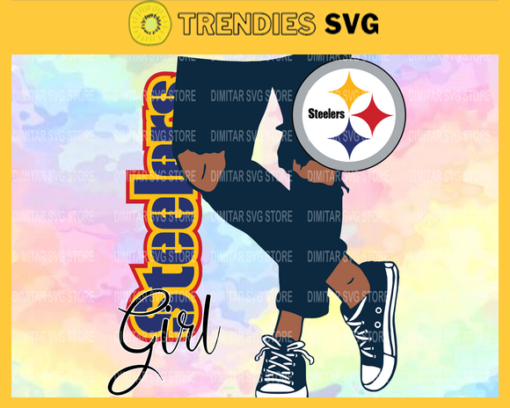 Pittsburgh Steelers Girl with Jean Svg Pdf Dxf Eps Png Silhouette Svg Download Instant Design 7869