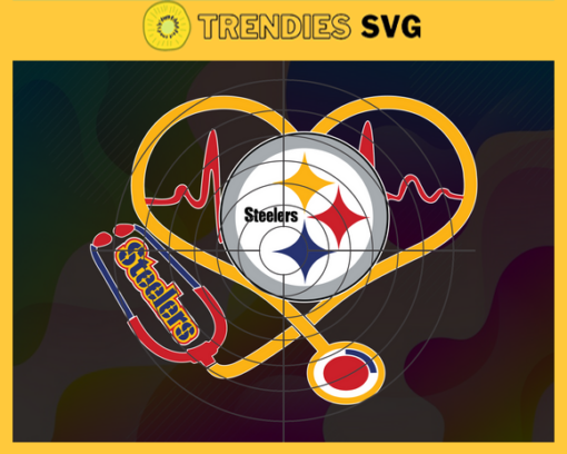 Pittsburgh Steelers Heart Stethoscope Svg Steelers Nurse Svg Nurse Svg Eagles Svg Eagles Png Eagles Logo Svg Design 7876