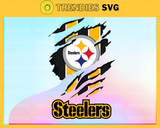 Pittsburgh Steelers Scratch NFL Svg Pdf Dxf Eps Png Silhouette Svg Download Instant Design 7900