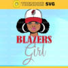 Portland Trail Blazers Girl NFL Svg Pdf Dxf Eps Png Silhouette Svg Download Instant Design 7951