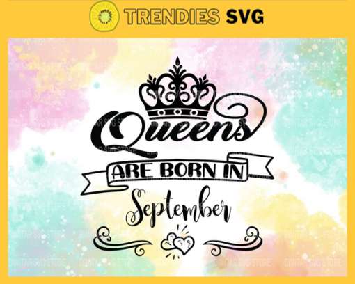 Princess are born in September Svg Eps Png Pdf Dxf September birthday Svg Design 8002