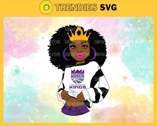 Sacramento Kings Girl NFL Svg Pdf Dxf Eps Png Silhouette Svg Download Instant Design 8225