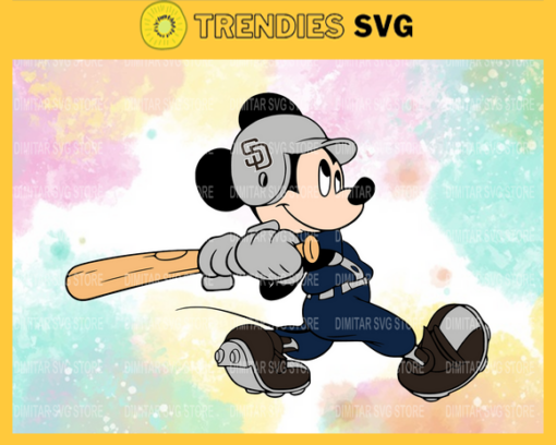 San Diego Padres Mickey Svg Eps Png Dxf Pdf Baseball SVG files Design 8256