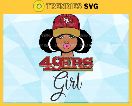 San Francisco 49ers Girl NFL Svg Pdf Dxf Eps Png Silhouette Svg Download Instant Design 8295