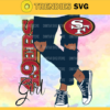 San Francisco 49ers Girl with Jean Svg Pdf Dxf Eps Png Silhouette Svg Download Instant Design 8302