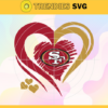 San Francisco 49ers Heart NFL Svg San Francisco 49ers San Francisco svg San Francisco Heart svg 49ers svg 49ers Heart svg Design 8305