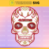 San Francisco 49ers Skull NFL Svg Pdf Dxf Eps Png Silhouette Svg Download Instant Design 8334