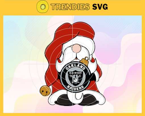 Santa Gnome With Oakland Raiders Svg Raiders Svg Raiders Santa Svg Raiders Logo Svg Raiders Christmas Svg Football Svg Design 8431