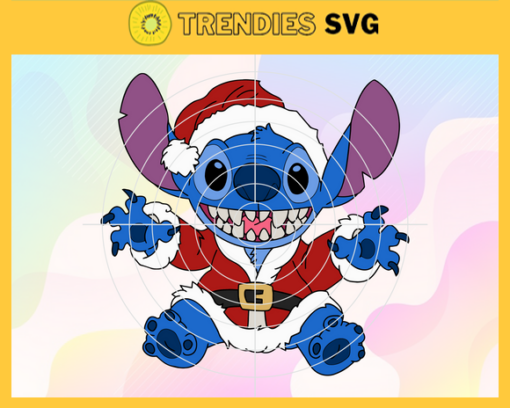 Santa Stitch Svg Santa Claus Stitch Svg Cute Stitch Svg Christmas Svg Trending Svg Gift For Christmas Svg Design 8457