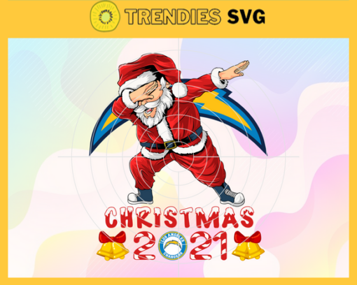 Santa With Los Angeles Chargers Svg Chargers Svg Chargers Santa Svg Chargers Logo Svg Christmas Svg Football Svg Design 8508