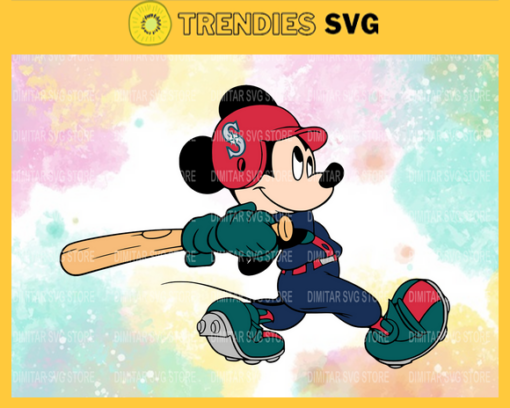 Seattle Mariners Mickey Svg Eps Png Dxf Pdf Baseball SVG files Design 8592