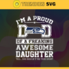 Seattle Seahawks I Proud Dad Of A Freaking Awesome Daughter Svg Fathers Day Gift Footbal ball Fan svg Dad Nfl svg Fathers Day svg Seahawks DAD svg Design 8644