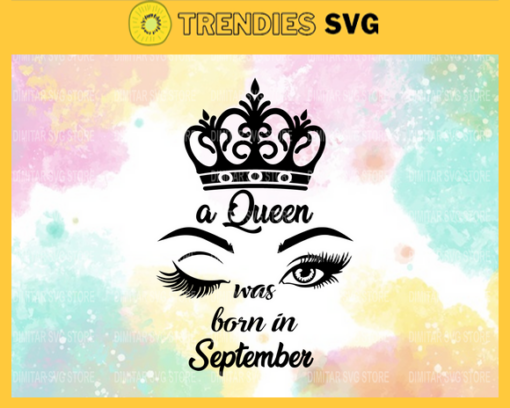 September girl Svg Eps Png Pdf Dxf Month birthday Svg Design 8720