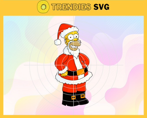 Simpsons Santa Christmas Svg Christmas Svg Simpsons Svg Simpsons Santa Svg Svg Christmas Svg Design 8764