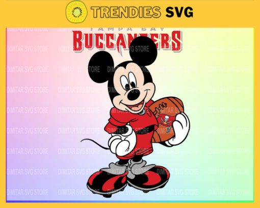 Tampa Bay Buccaneers Disney Inspired printable graphic art Mickey Mouse SVG PNG EPS DXF PDF Football Design 9285