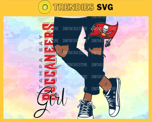 Tampa Bay Buccaneers Girl with Jean Svg Pdf Dxf Eps Png Silhouette Svg Download Instant Design 9327