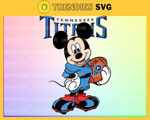 Tennessee Titans Disney Inspired printable graphic art Mickey Mouse SVG PNG EPS DXF PDF Football Design 9416