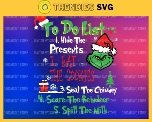 To do list hide the present svg grinch svg png dxf eps digital file christmas svg Design 9956 Design 9956