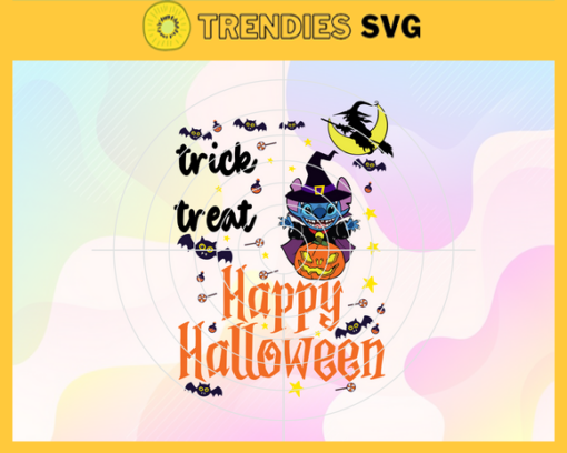 Trick or Treat Happy Halloween Svg Stich Svg Horror Movie svg Halloween Svg Stitch Svg Disney Stitch Svg Design 9989