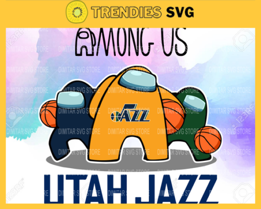 Utah Jazz Among us NBA Basketball SVG cut file for cricut files Clip Art Digital Files vector Svg Eps Png Dxf Pdf Design 10013