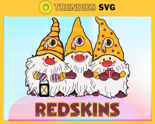 Washington Redskins And Triples Gnomes Sport Svg Gnomes Svg Football NFL Team Superbowl Design 10089