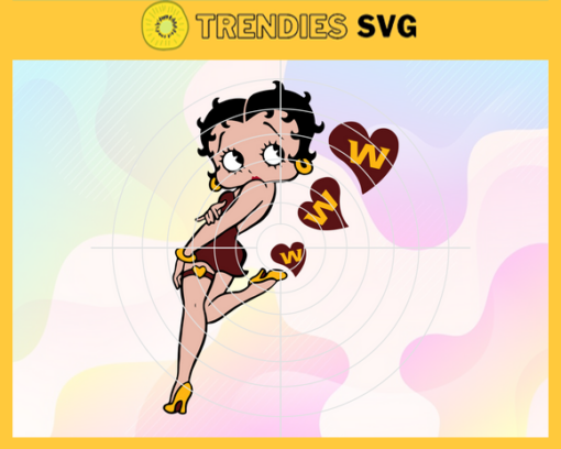 Washington Redskins Betty Boop Svg Redskins Svg Redskins Girls Svg Redskins Logo Svg Girls Svg Queen Svg Design 10099