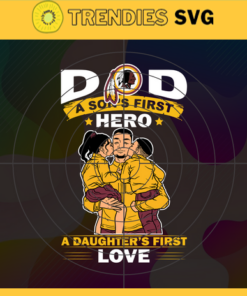 Washington Redskins DAD a Sons First Hero Daughters First Love svg Fathers Day Gift Footbal ball Fan svg Dad Nfl svg Fathers Day svg Redskins DAD svg Design 10104