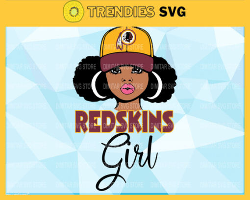 Washington Redskins Girl NFL Svg Sport NFL Svg Girl T Shirt Girl Cut Files Silhouette Svg SVG Design 10123