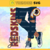 Washington Redskins Girl with Jean Svg Sport NFL Svg Girl T Shirt Girl Cut Files Silhouette Svg Download Instant Design 10127
