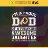 Washington Redskins I Proud Dad Of A Freaking Awesome Daughter Svg Fathers Day Gift Footbal ball Fan svg Dad Nfl svg Fathers Day svg Redskins DAD svg Design 10135
