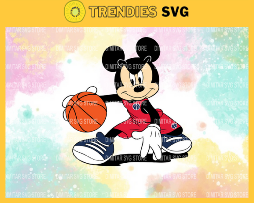 Washington Wizards Mickey NBA Sport Team Logo Basketball Svg Eps Png Dxf Pdf Design 10203