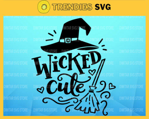 Wicked cute svg Witch hat svg Cute Halloween svg Witch bloom svg halloween svg Cricut File Design 10241